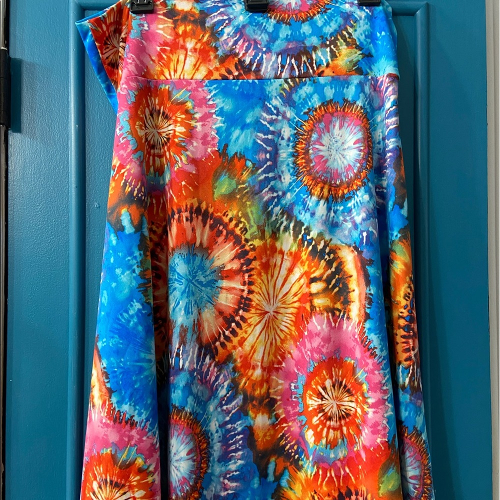 Lularoe Tiedye Azure Skirt